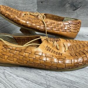 Suburbans Men’s Leather Huarache Sandals Shoes Made In Brazil size 8